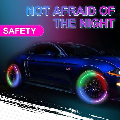 🌟 Opvallende Waterdichte LED Wielverlichting – Perfect voor Nachtelijke Ritjes