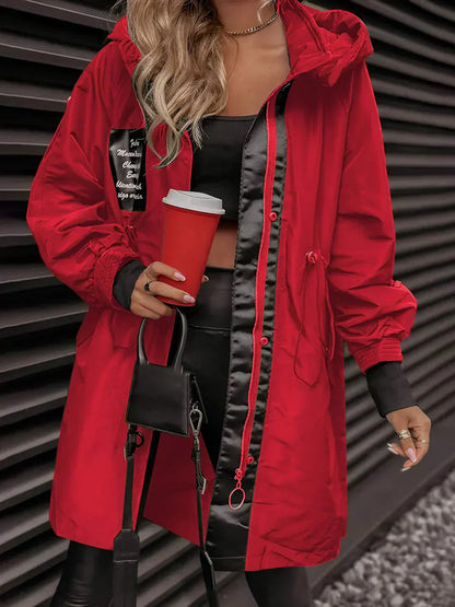 💜 LAATSTE DAG PROMOTIE - 50% KORTING 💜 Damesjas met lange mouwen en capuchon