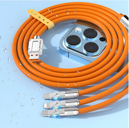 🔥 3-in-1 roterende elleboog-datakabel voor snel opladen van⚡