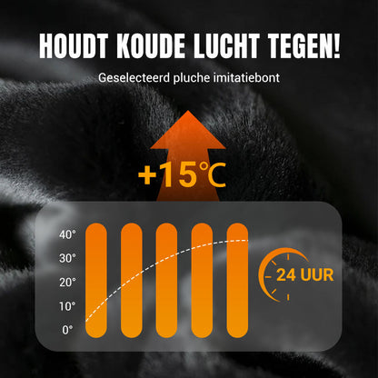 Effen kleurige, warme herenjas met rits – 💪Kreukvrij, wind-, regen- en sneeuwbestendig!