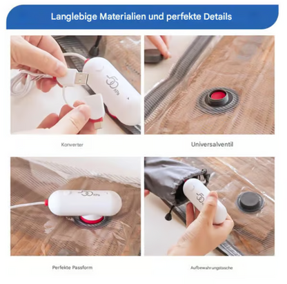 🎁 Grote uitverkoop 50% KORTING 🔥 6-delig USB elektrische vacuümpakket – Besparing van ruimte, reizen met weinig bagage!