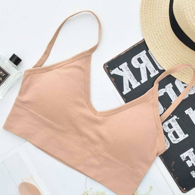 Frauen Sexy Crop Tops Röhrenoberteil Frauen Streetwear Ärmellose Camis Nahtlose Sportunterwäsche Tee BH Crop Top Bandeau Top Tank