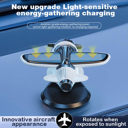 🎁2025 Beperkte tijd uitverkoop - 50% UIT🔥Zonne-energie aangedreven auto ornamenten in de vorm van een vliegtuig