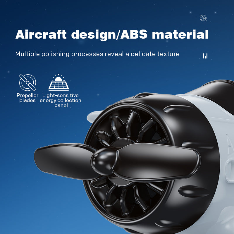 🎁2025 Beperkte tijd uitverkoop - 50% UIT🔥Zonne-energie aangedreven auto ornamenten in de vorm van een vliegtuig