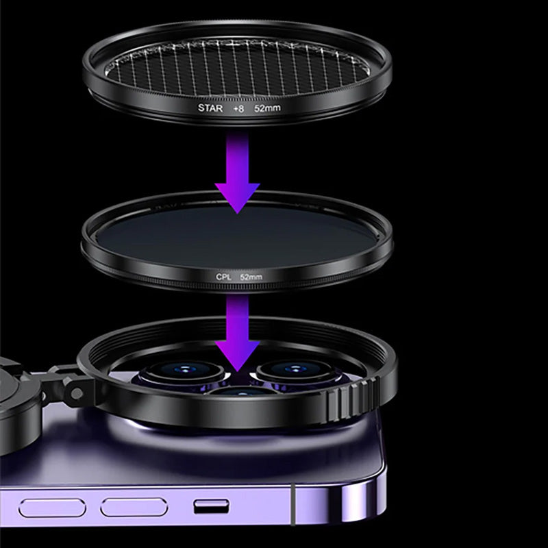 2-in-1 magnetische CPL- en sterfilterlens