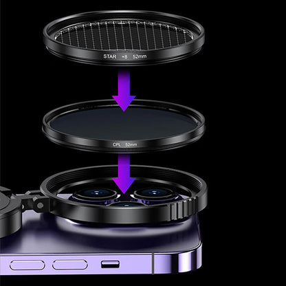 2-in-1 magnetische CPL- en sterfilterlens