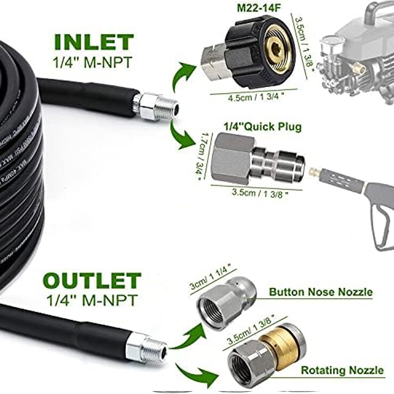5800PSI rioolreinigingsset voor hogedrukreinige